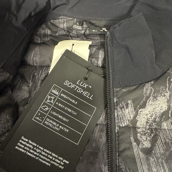 J. Lindbergh Soft shell Jacket Large Men Black NWT - Picture 4 of 10